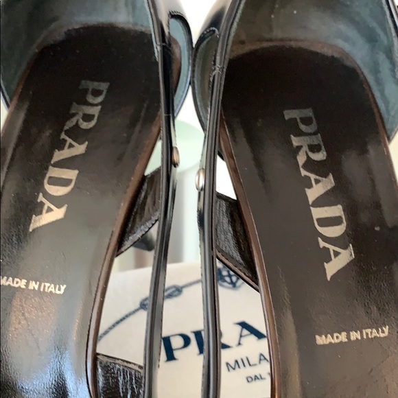 Prada Brown and Black Spazzolato Pumps - Picture 5 of 7